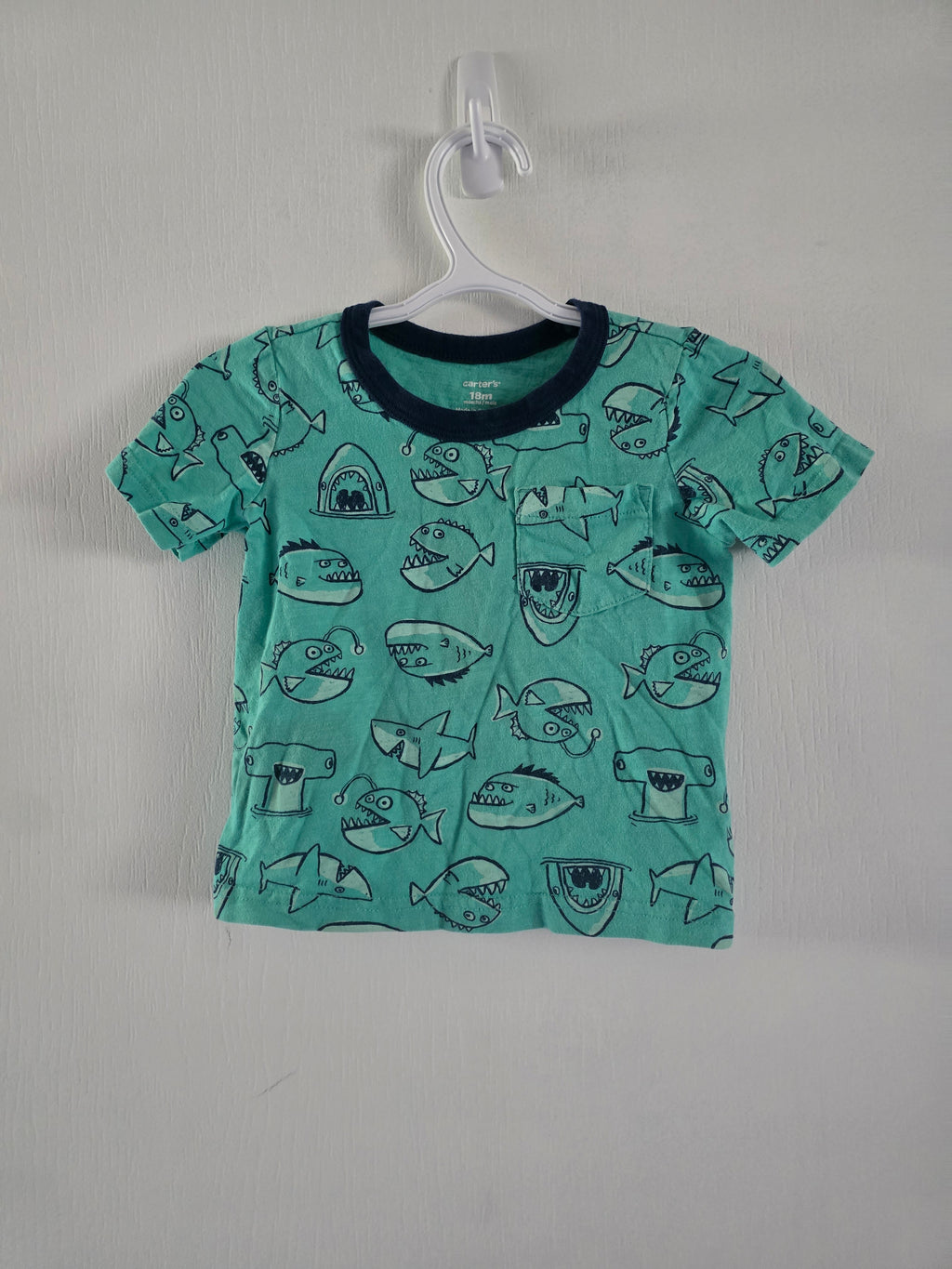 Carter’s Shark Print T-Shirt | 18M
