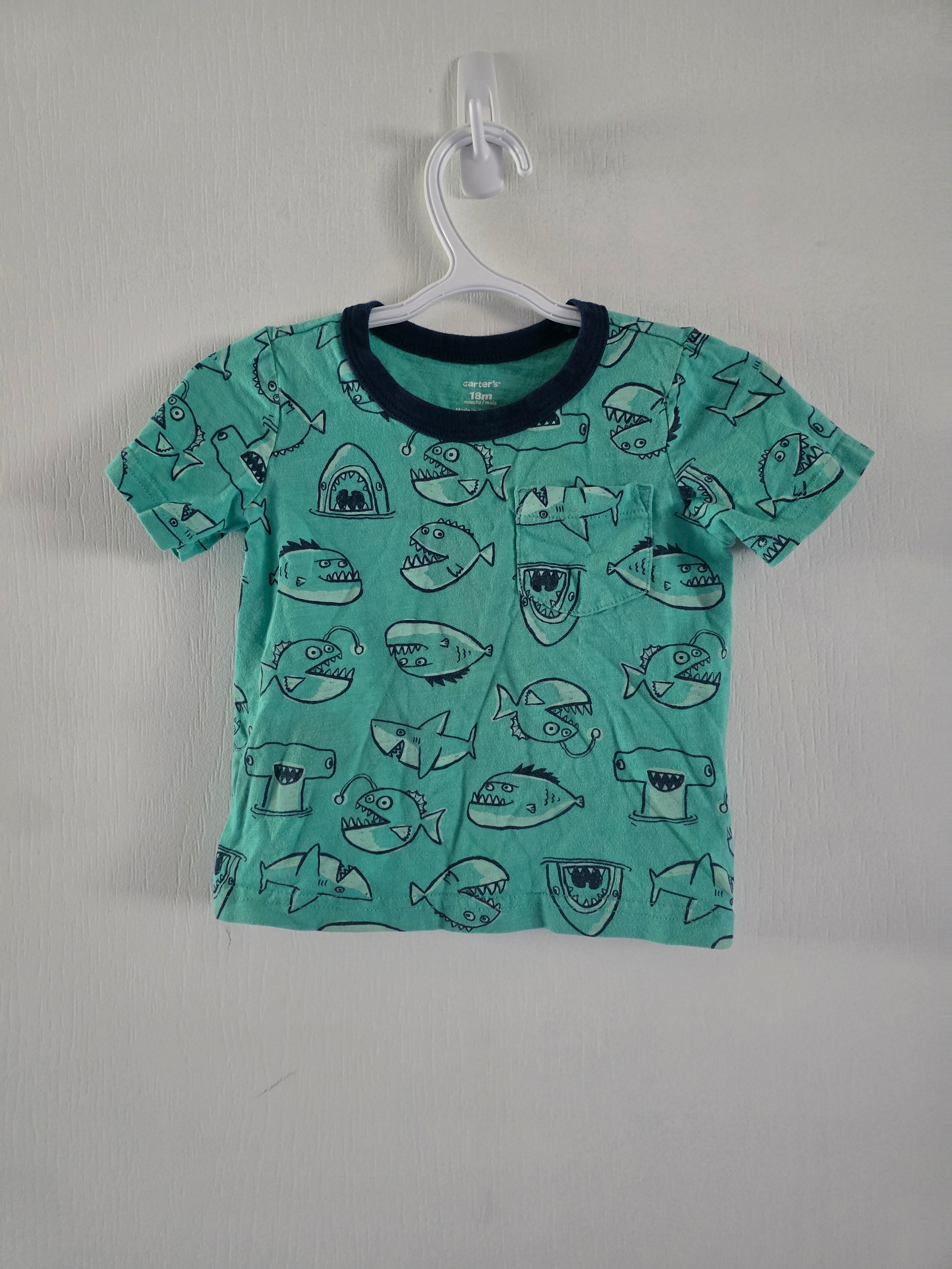 Carter’s Shark Print T-Shirt | 18M
