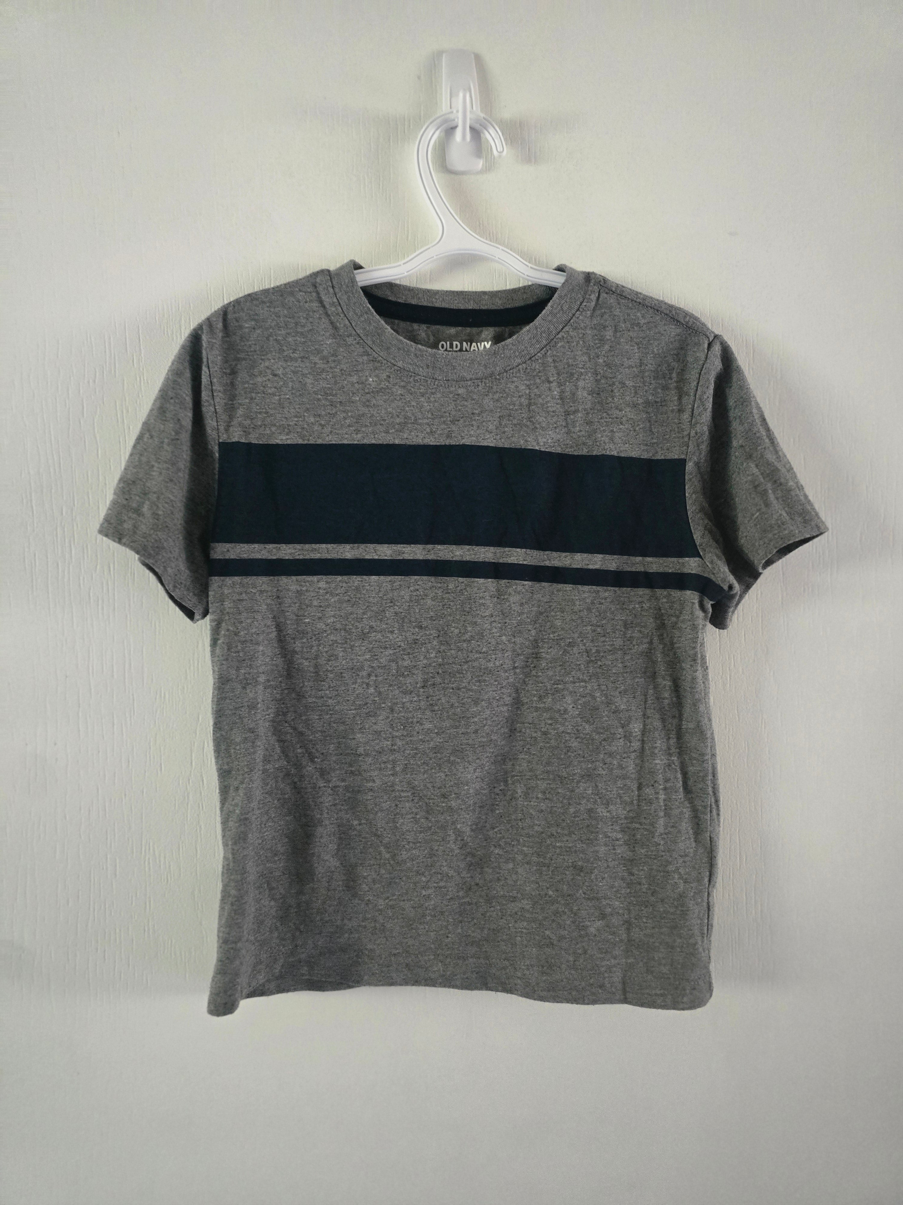 Old Navy Grey & Navy Colorblock T-Shirt | XS (5)