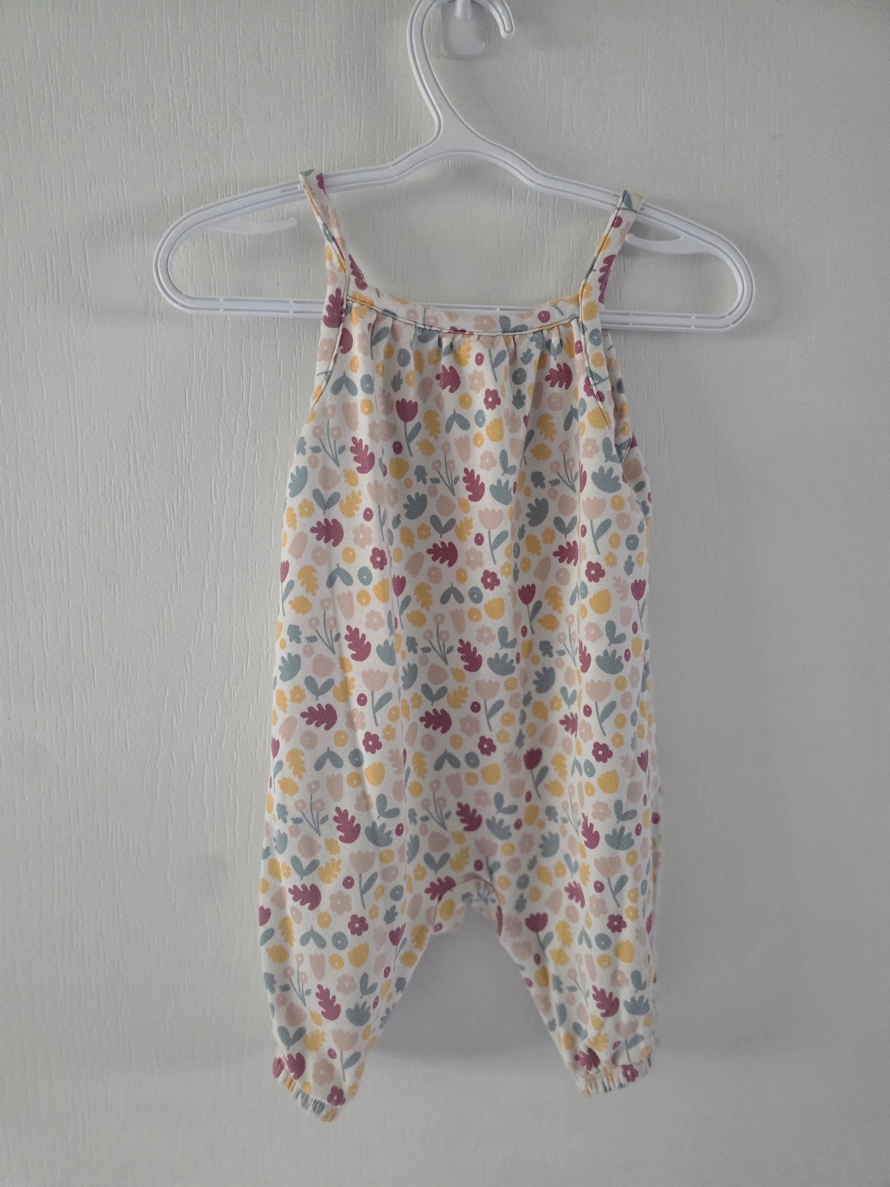 Joe Fresh Floral Sleeveless Romper | 3-6 month