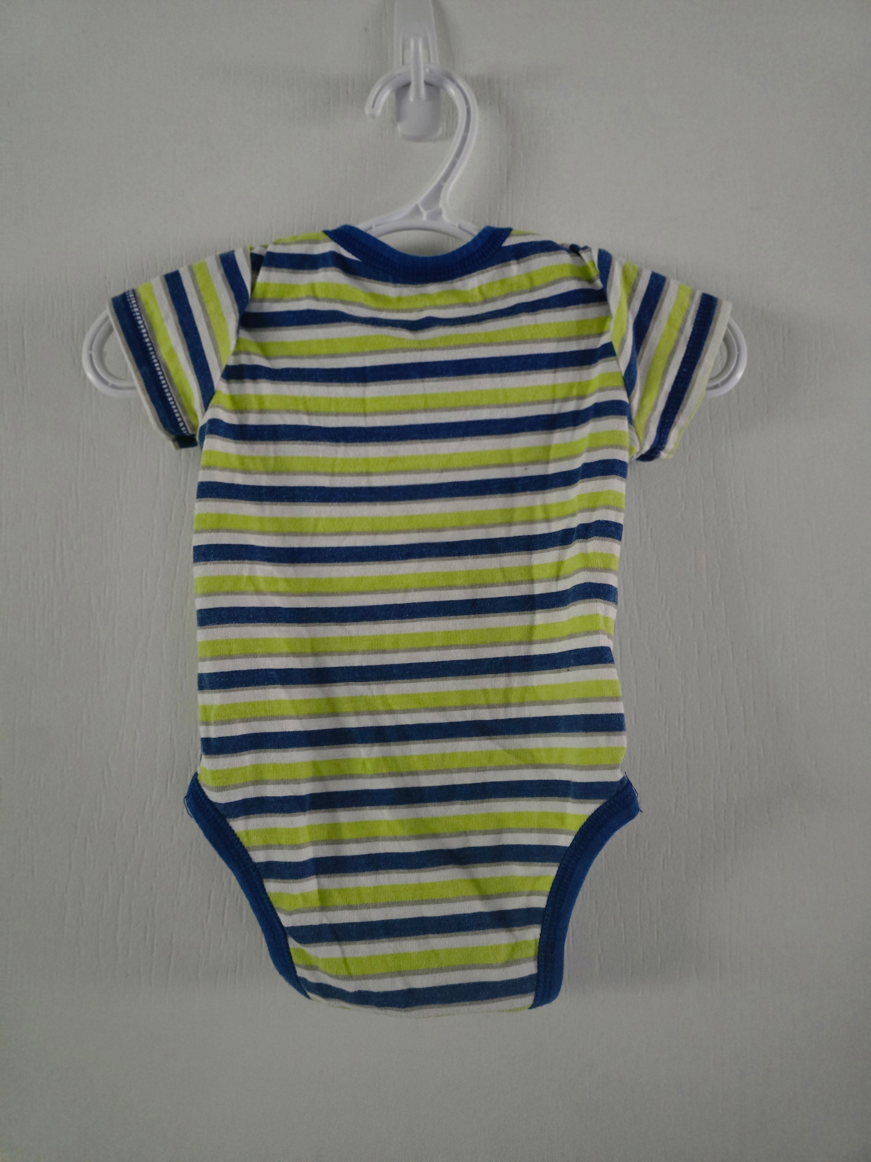 Puma Striped Short Sleeve Bodysuit | 6-9M