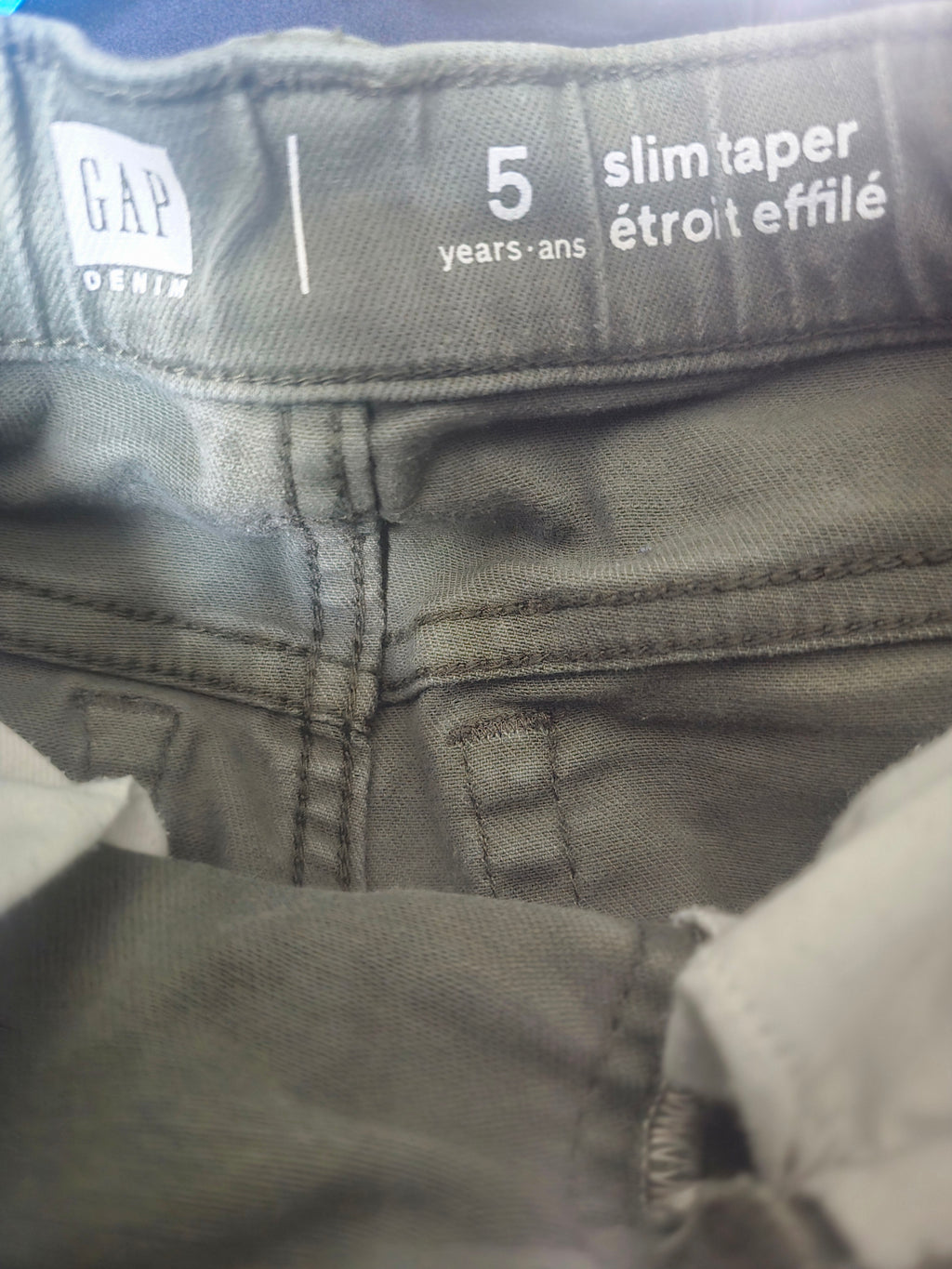 GAP Olive Green Slim Taper Pants | 5