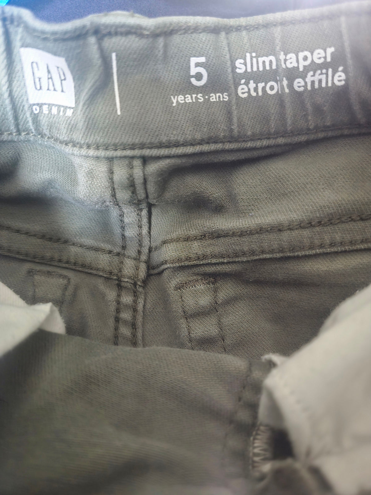 GAP Olive Green Slim Taper Pants | 5
