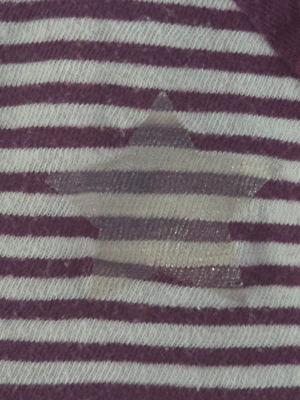 Old Navy Burgundy Stripe Long Sleeve Peplum Top | 18-24 month