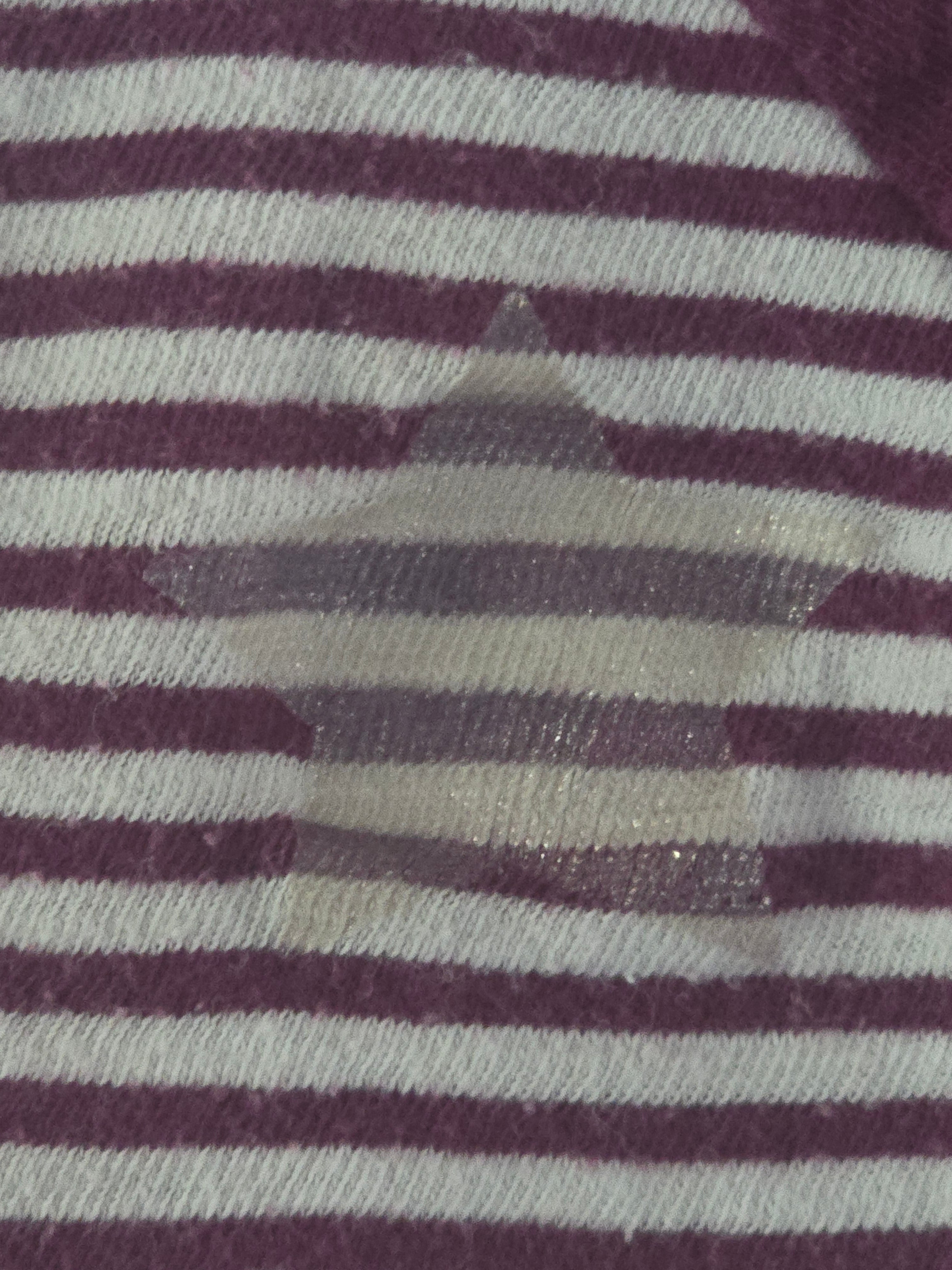 Old Navy Burgundy Stripe Long Sleeve Peplum Top | 18-24 month