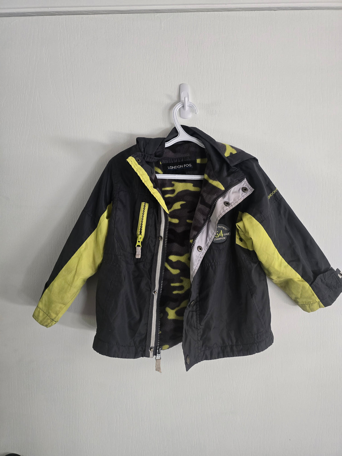 London Fog Color Block Fleece-Lined Jacket | Size 4T