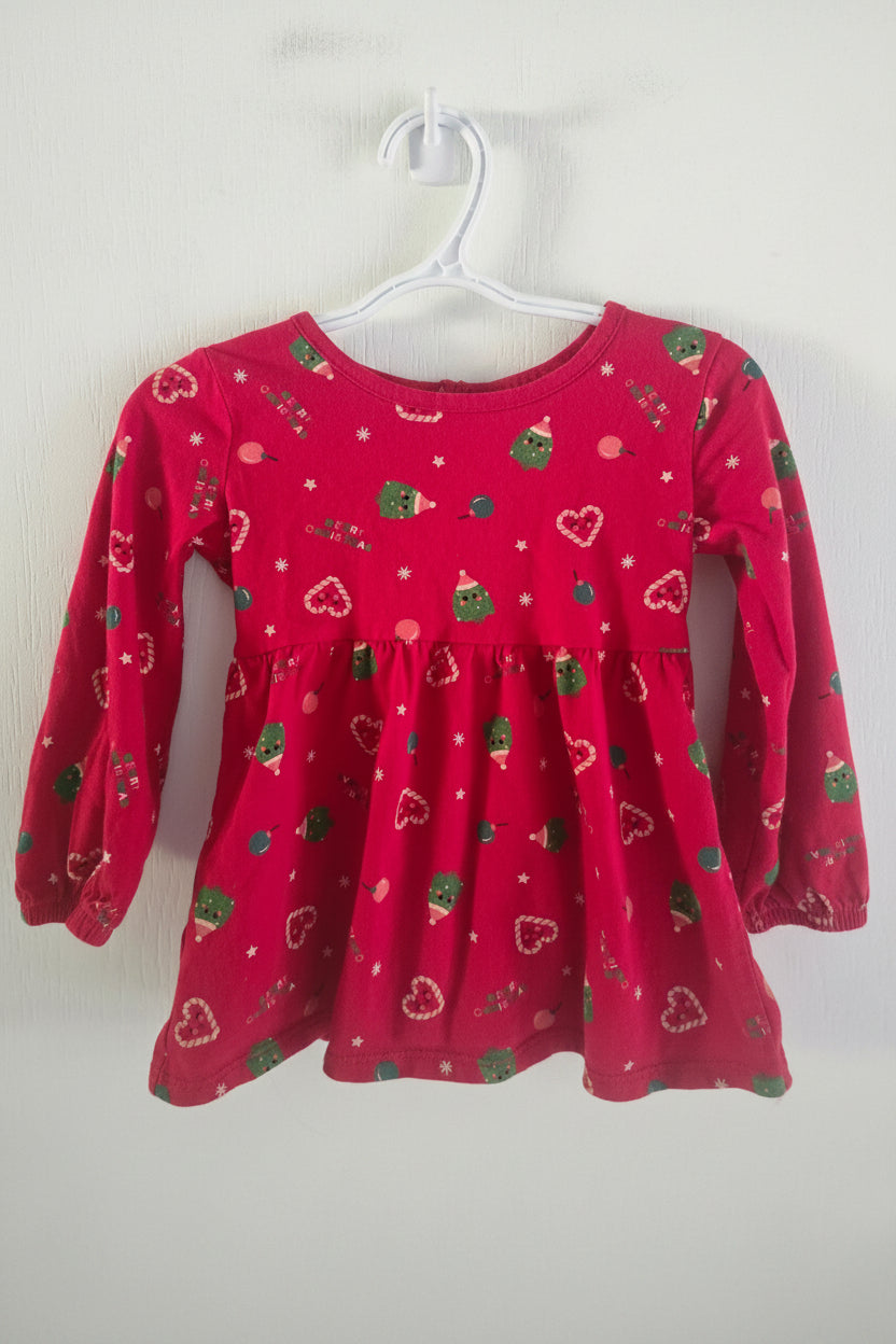 Red Christmas Dress | 3t