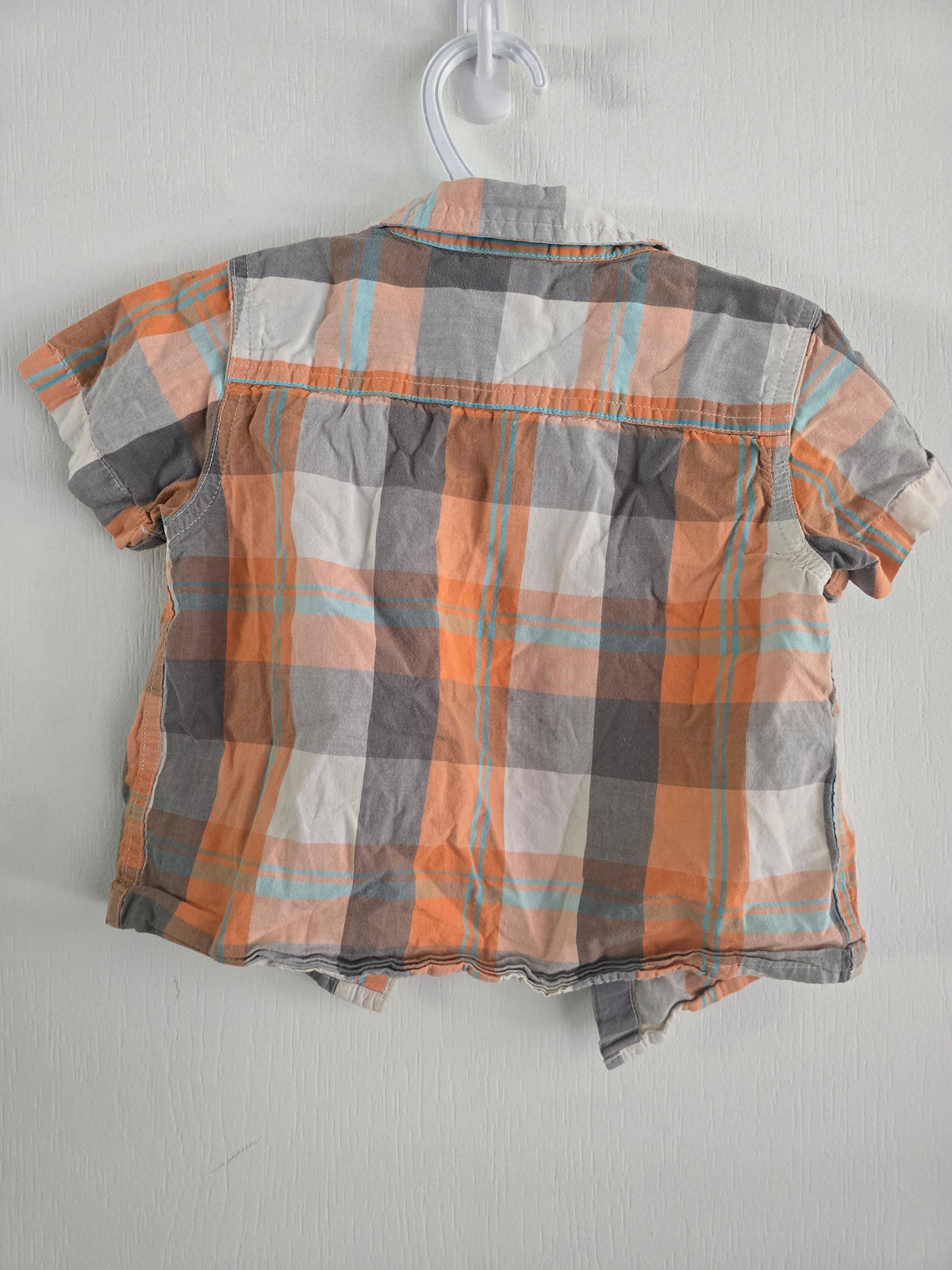 George Plaid Button-Up Shirt | Size 18–24M