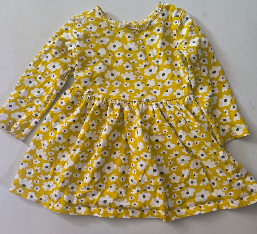 George Yellow Floral Toddler Dress | 2t