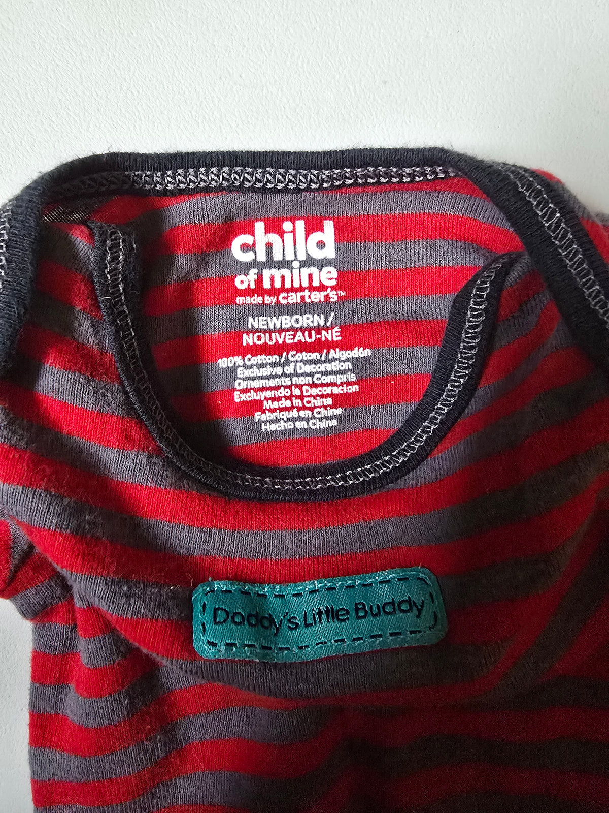Child of Mine Striped Long Sleeve Bodysuit |  Newborn