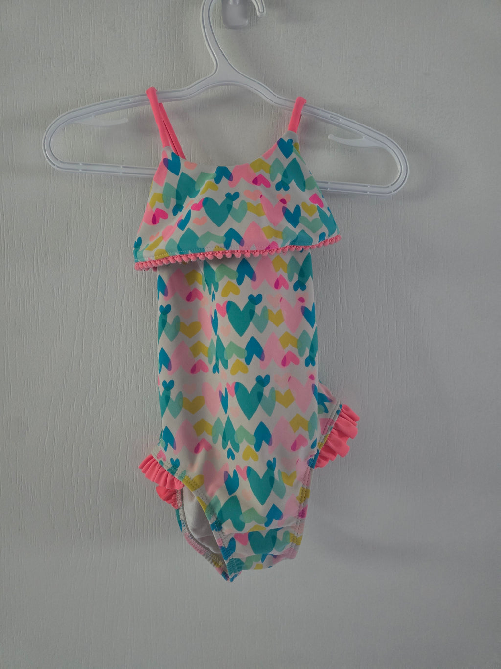 George Heart Print One Piece Swimsuit | 18-24 month