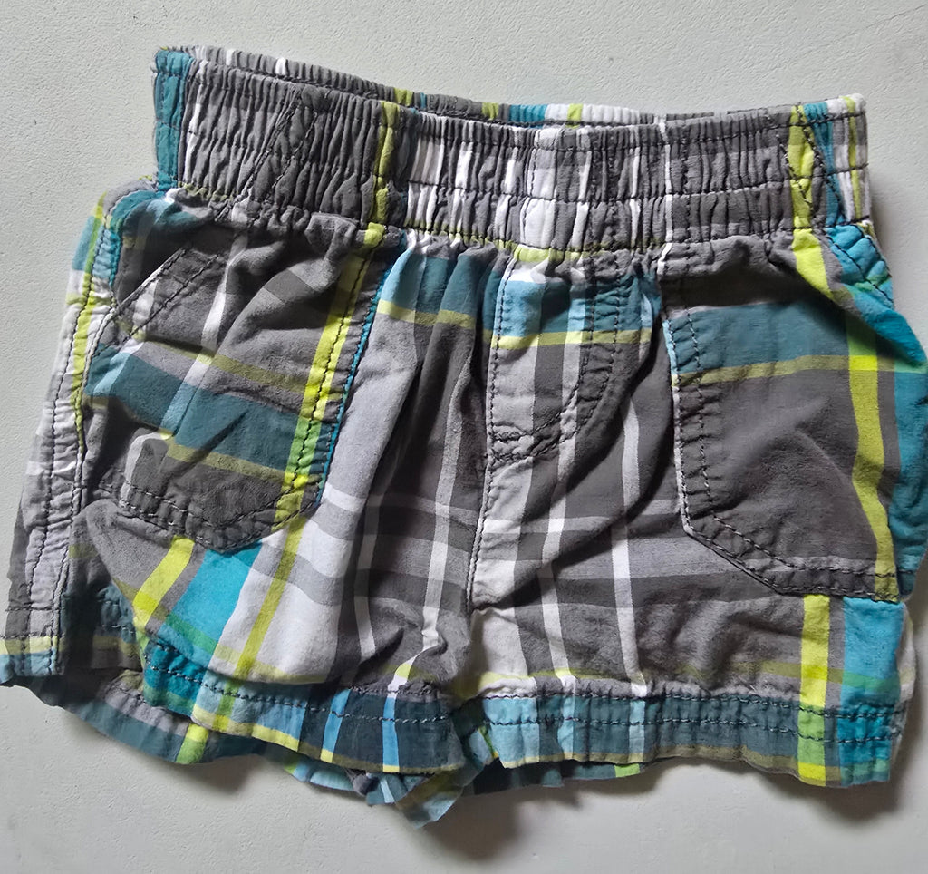 George Plaid Pull-On Shorts | 3-6 Months
