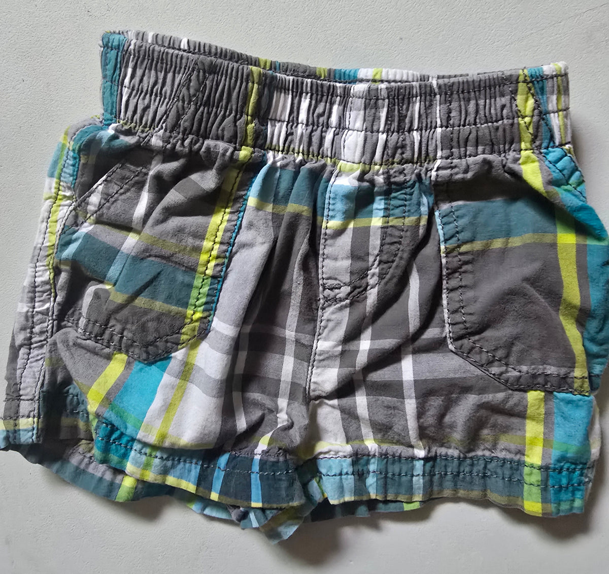 George Plaid Pull-On Shorts | 3-6 Months