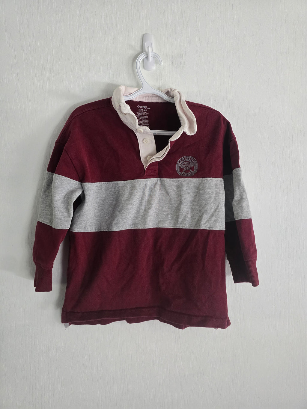 George Color Block Henley Long Sleeve | XS (4–5)