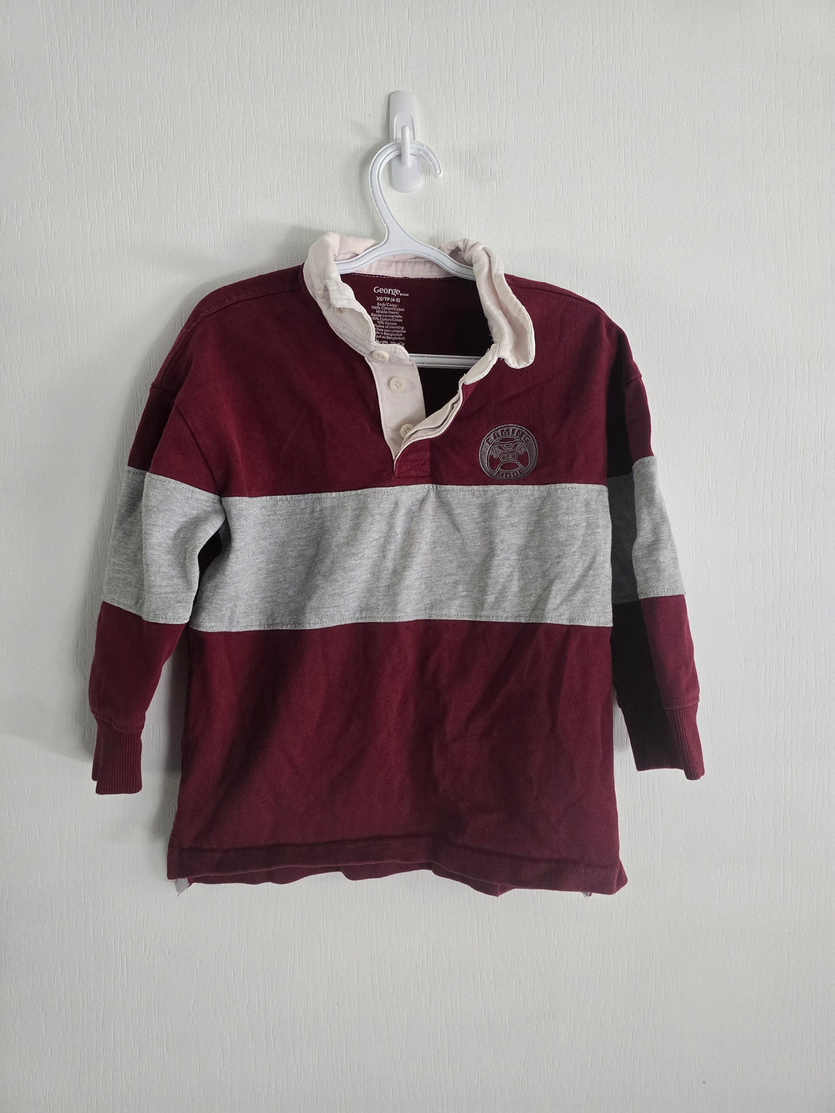 George Color Block Henley Long Sleeve | XS (4–5)