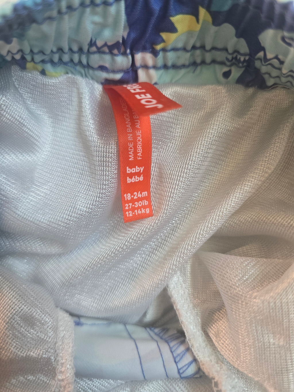 Joe Fresh Fish Print Swim Trunks | 18-24 Month
