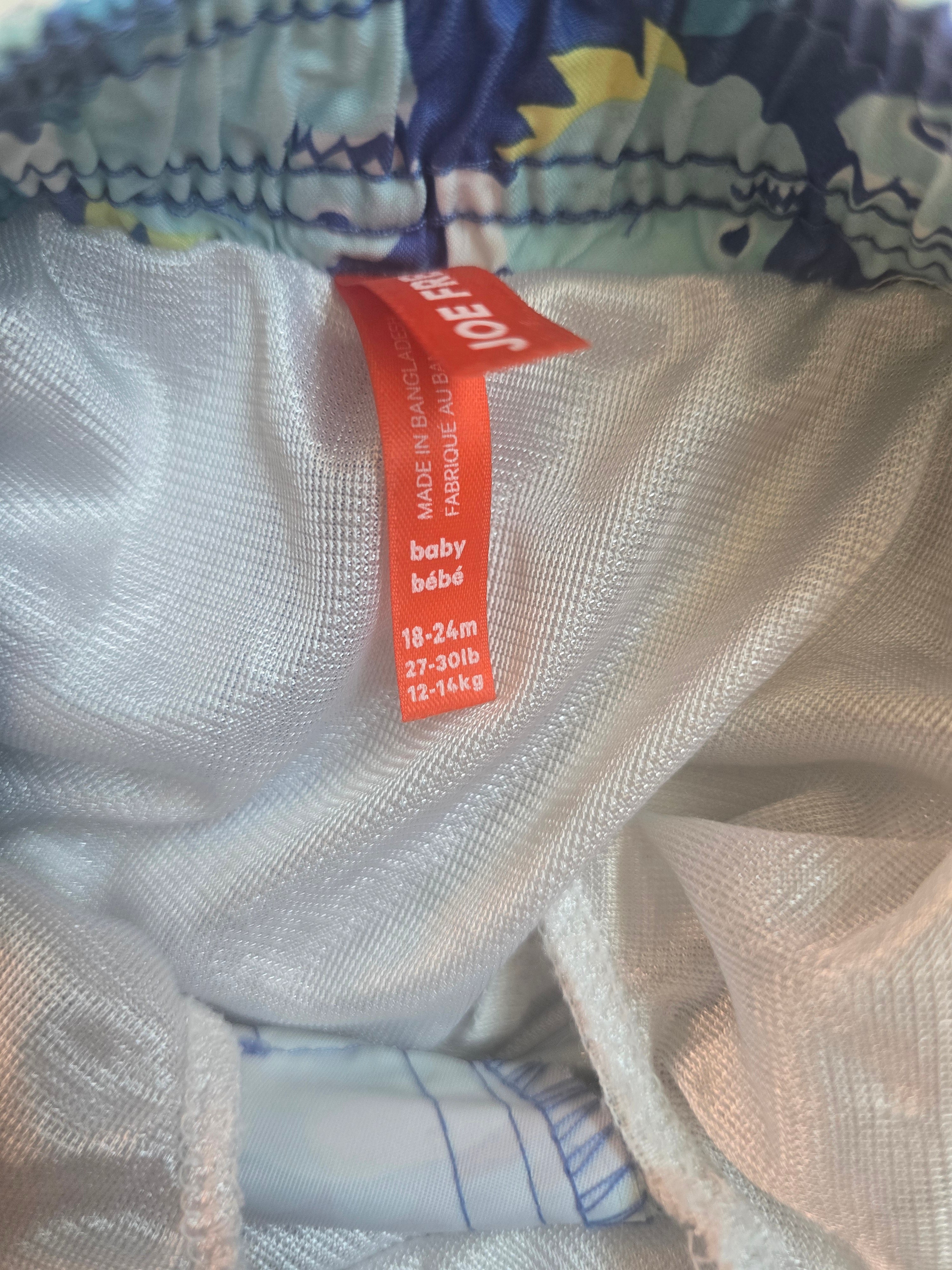 Joe Fresh Fish Print Swim Trunks | 18-24 Month