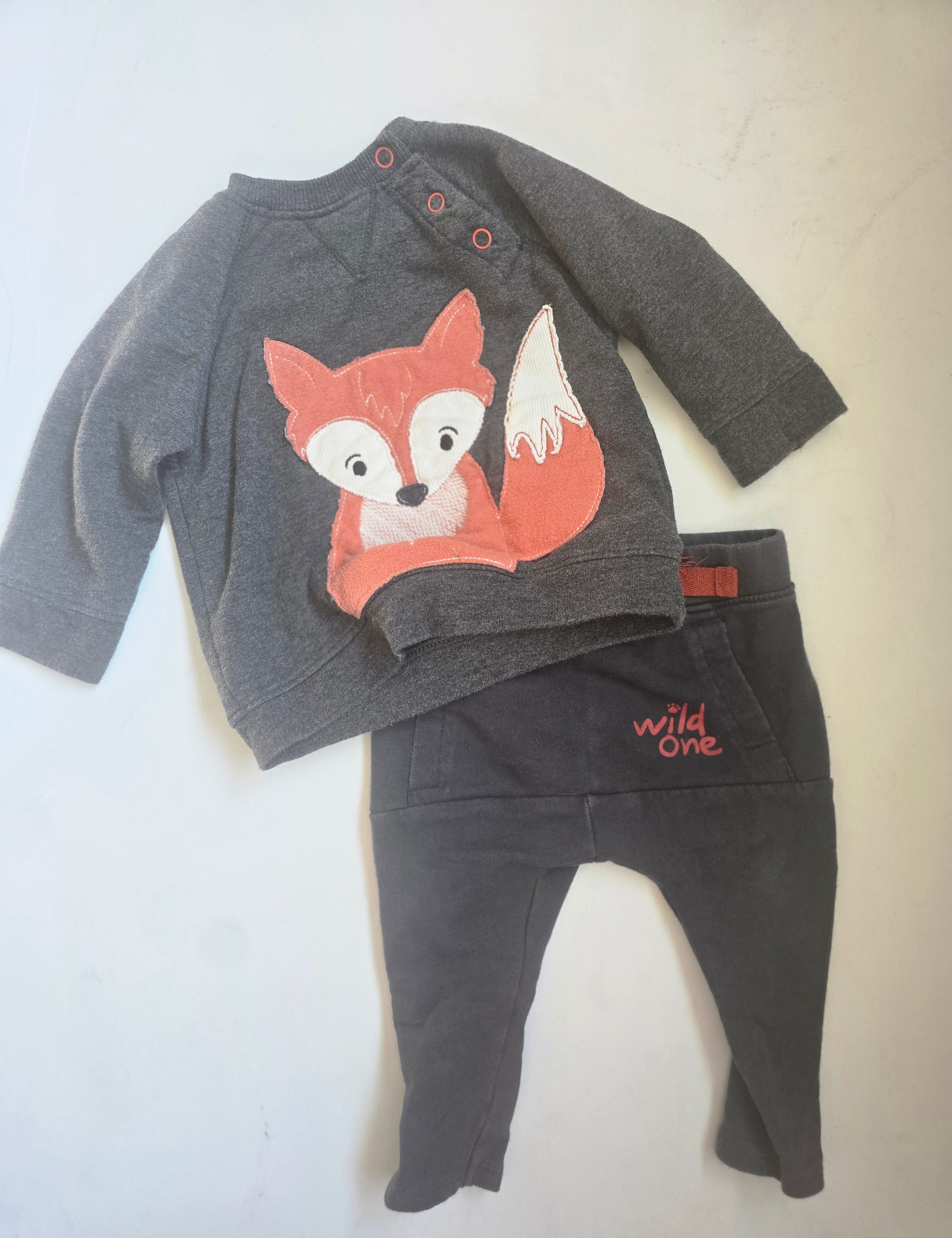 Rorie Whelan Fox Sweatshirt & Jogger Set | 6 month