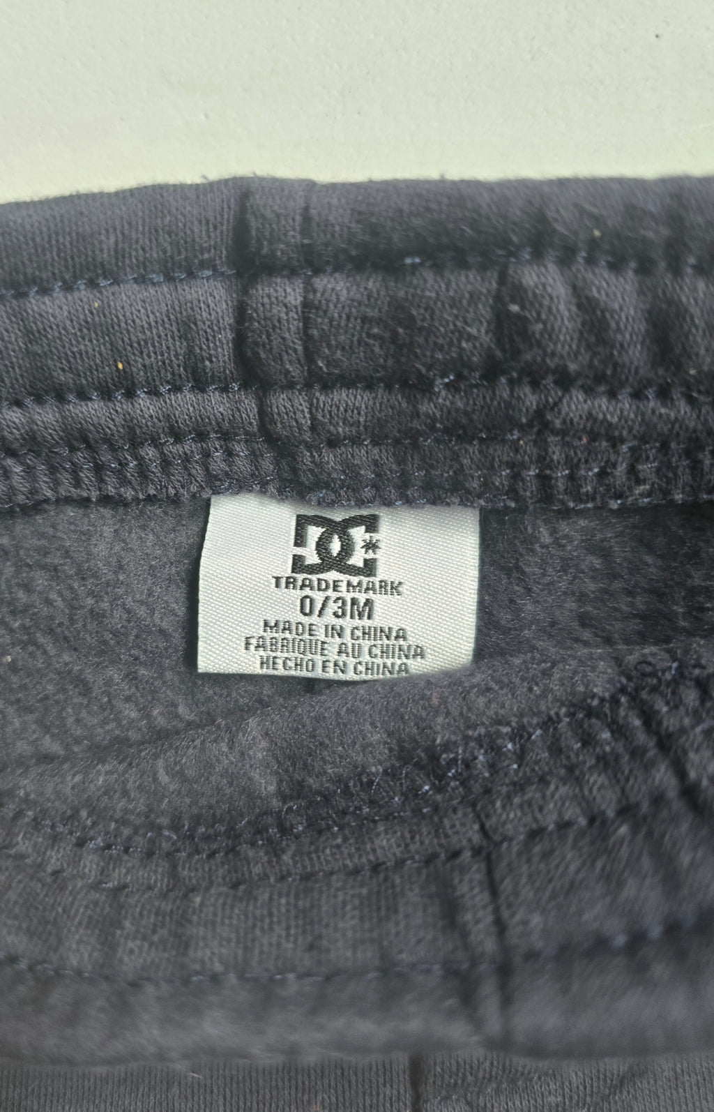 DC Shoes Charcoal Fleece Jogger Pants | 0-3M