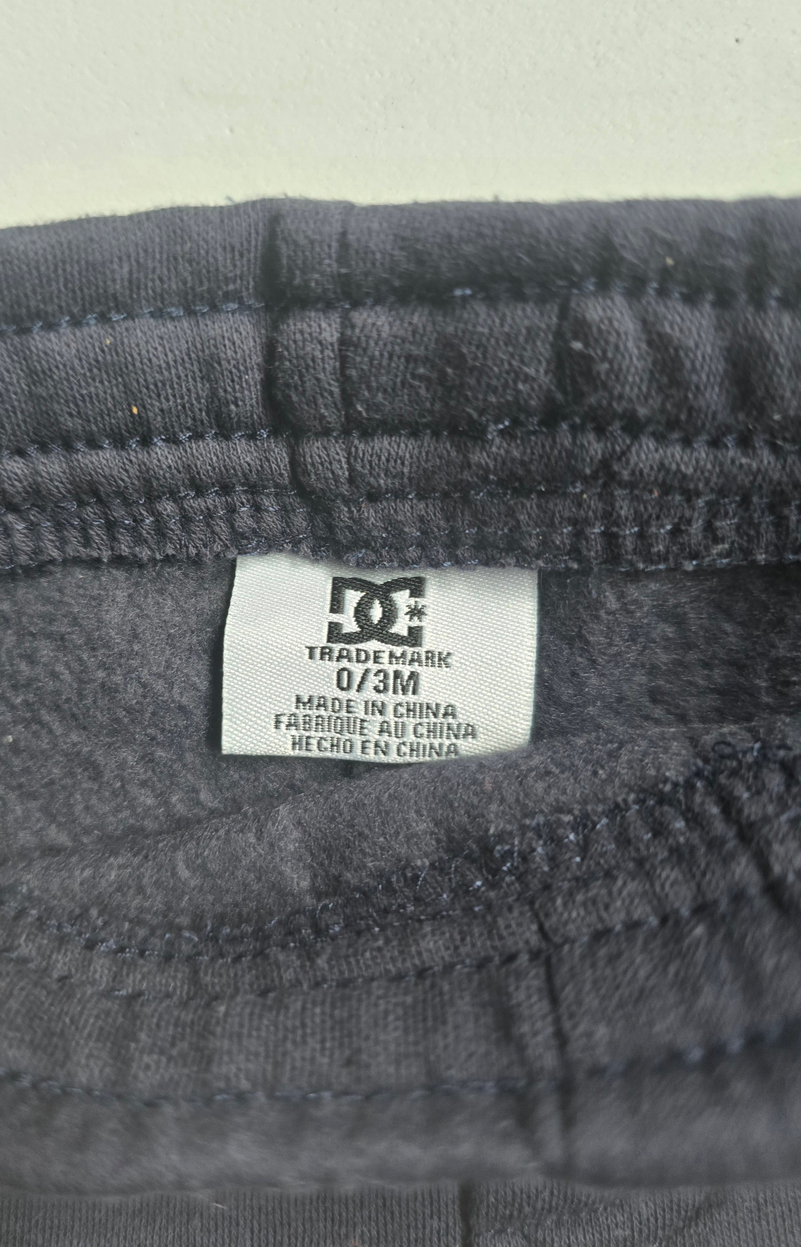DC Shoes Charcoal Fleece Jogger Pants | 0-3M