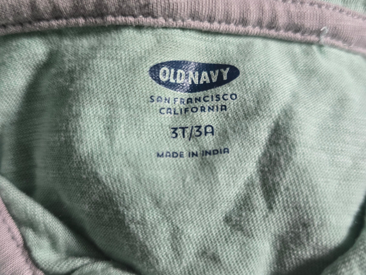 Old Navy Mint Green Utility Pocket Henley | 3T
