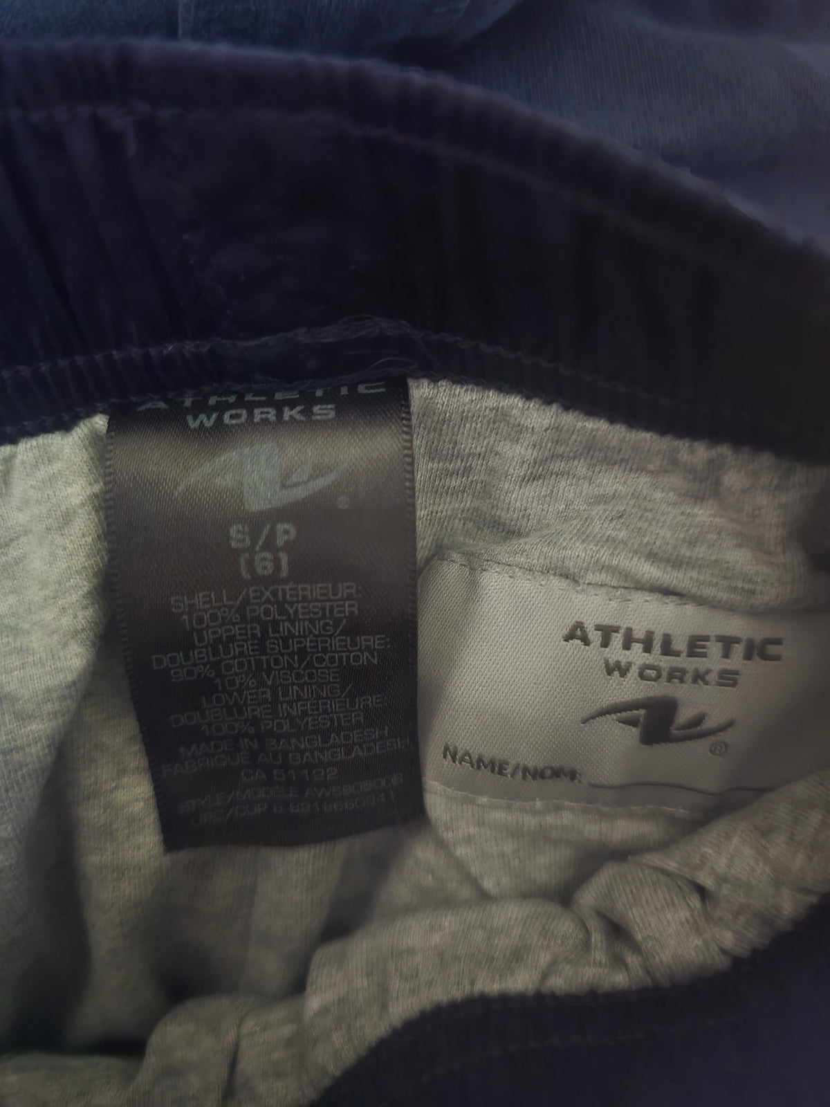 Athletic Works Navy Lined Rain Pants | 6