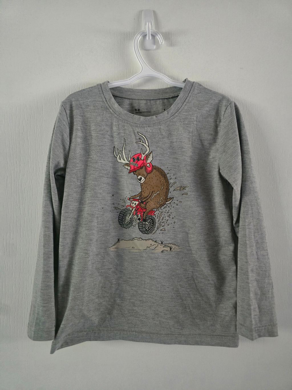 Under Armour Grey Moose Dirt Bike Long Sleeve Shirt | 6
