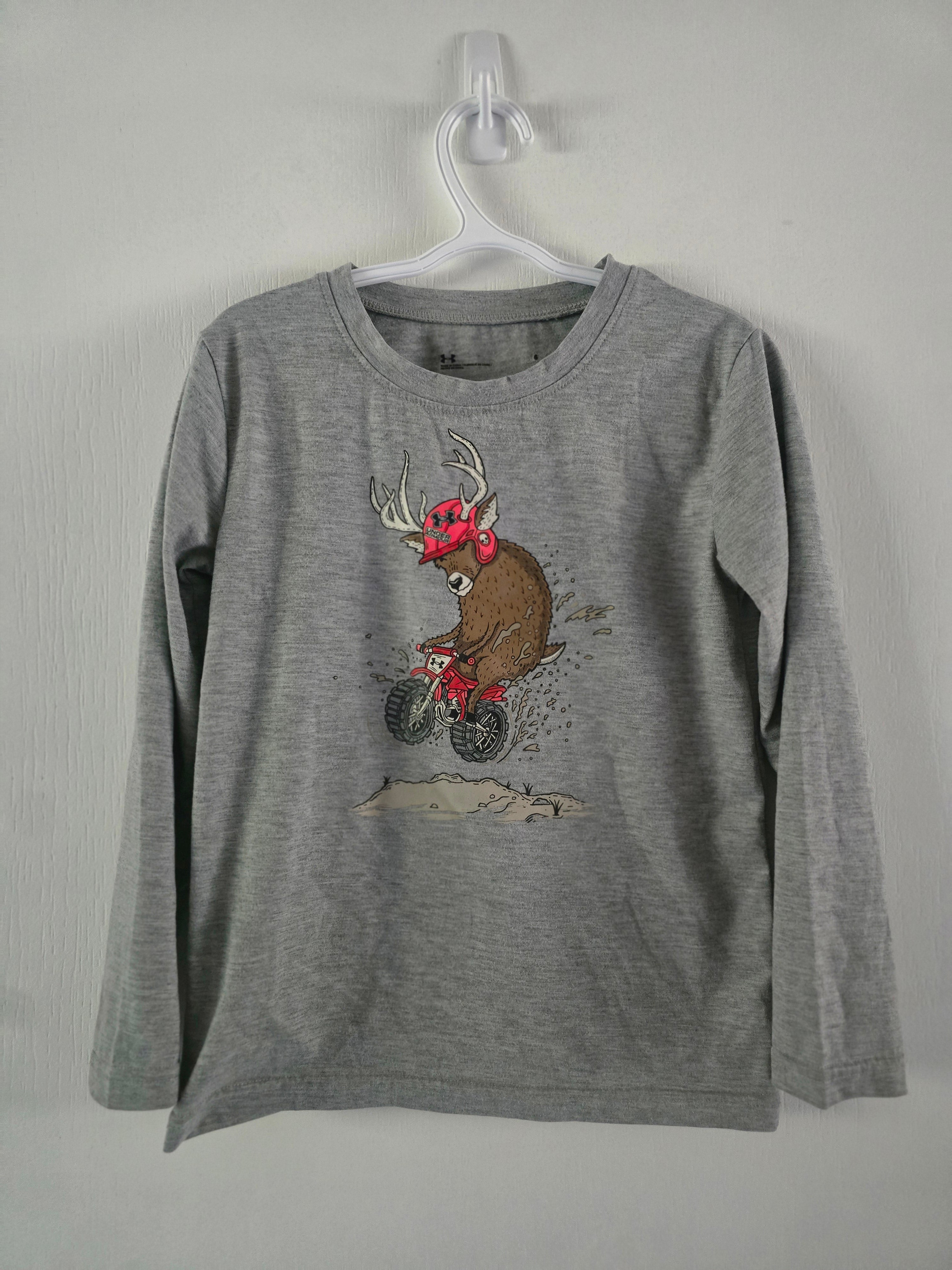 Under Armour Grey Moose Dirt Bike Long Sleeve Shirt | 6