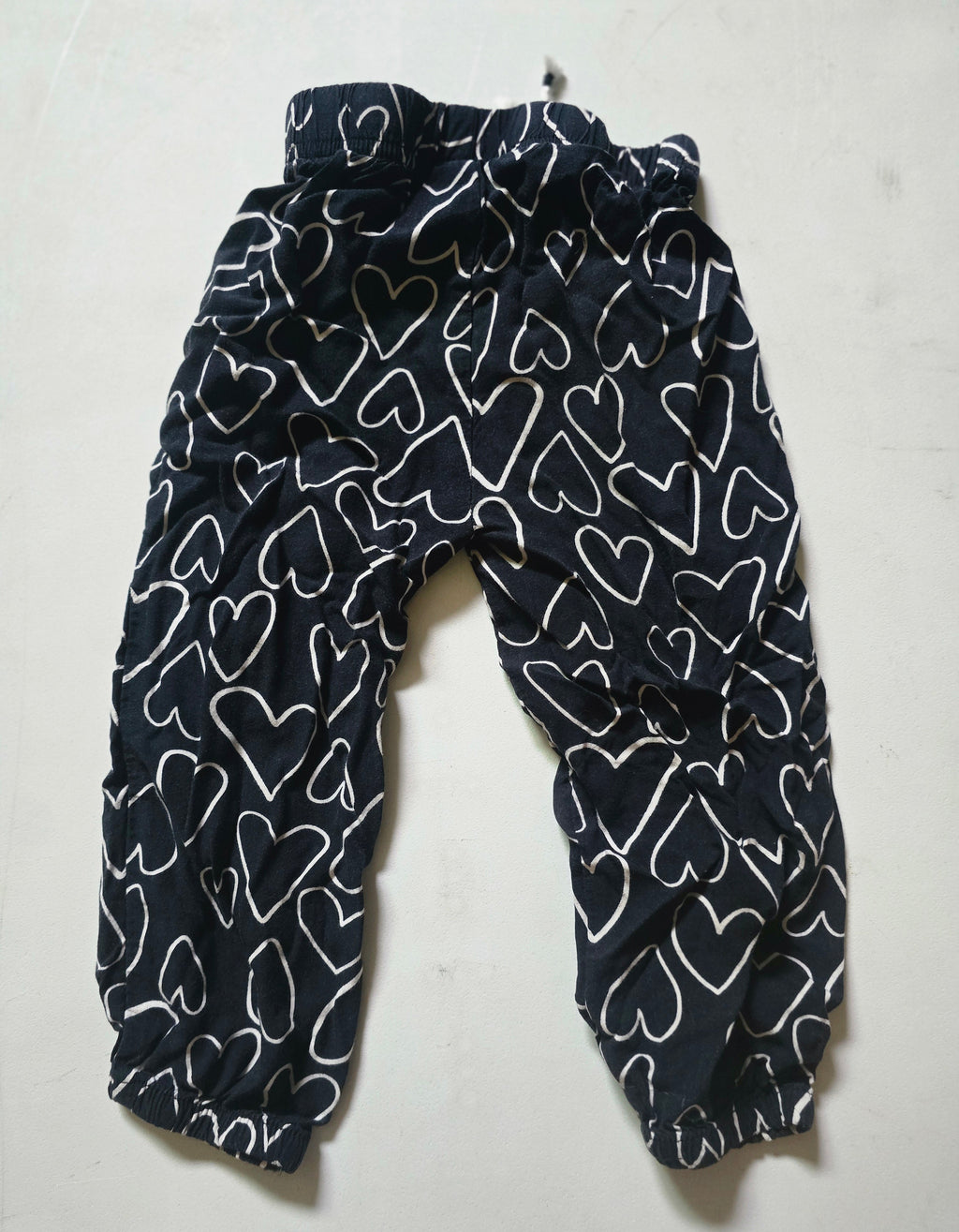 Carter's Black Heart Print Lightweight Jogger Pants | 18 Month