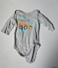 George Construction Print Long Sleeve Bodysuit | 0-3M