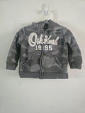 OshKosh B'gosh Grey Camo Zip-Up Hoodie | 2T
