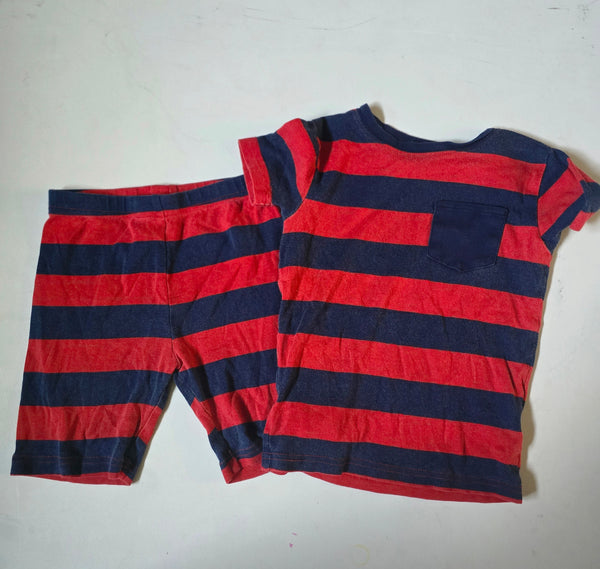 Carter’s Red & Navy Stripe 2-Piece PJ Set | 6