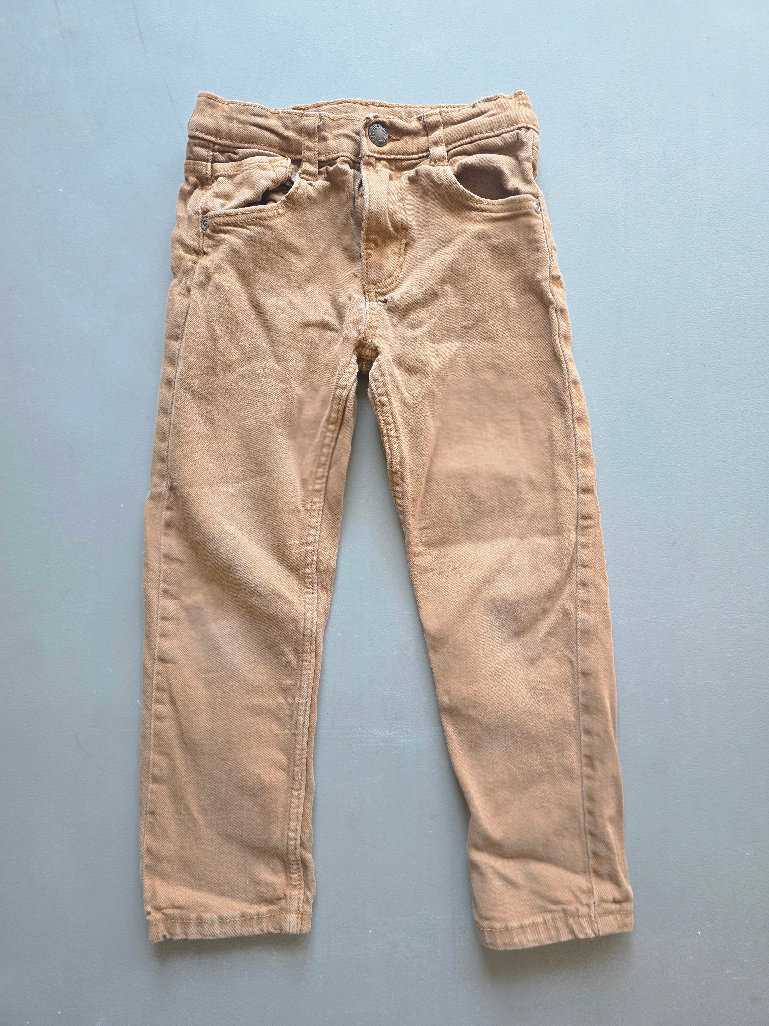 Zara Slim Fit Twill Pants | 4–5Y