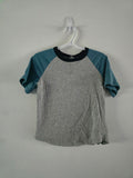 George Grey & Teal Raglan Henley Shirt | 5T