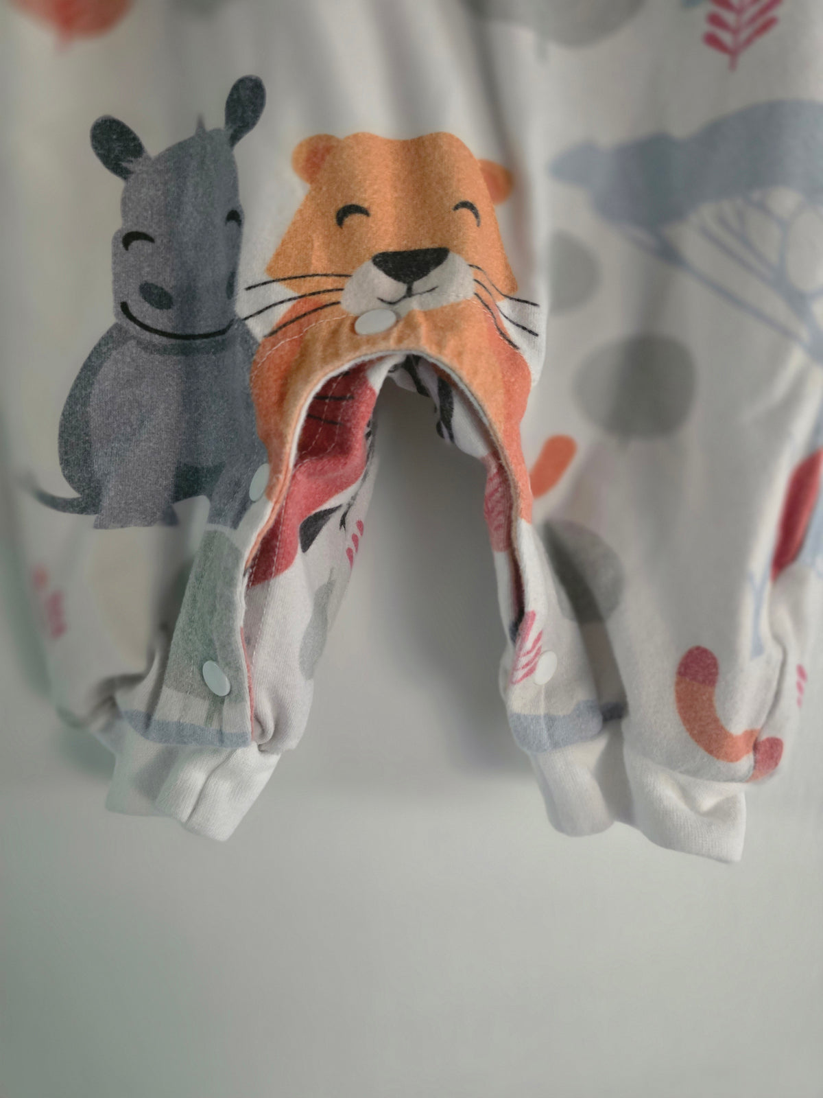 Safari Animal Print Footed Romper | 6-9 Month