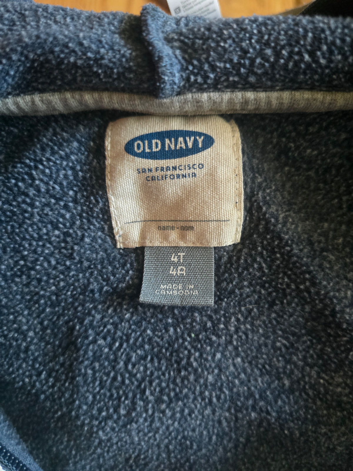Old Navy California Zip-Up Hoodie | 4T