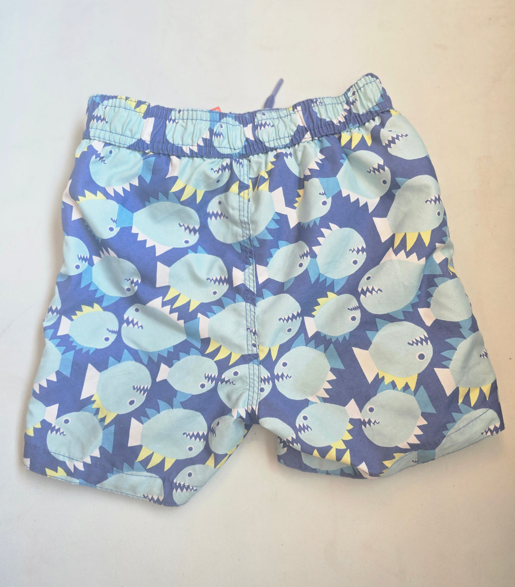 Joe Fresh Fish Print Swim Trunks | 18-24 Month