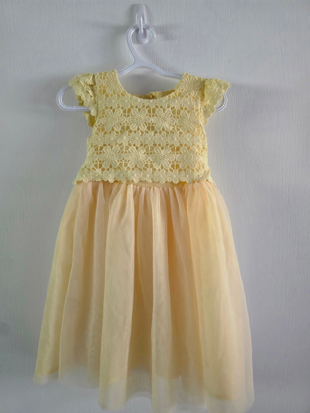 George Yellow Lace & Tulle Dress | 4T