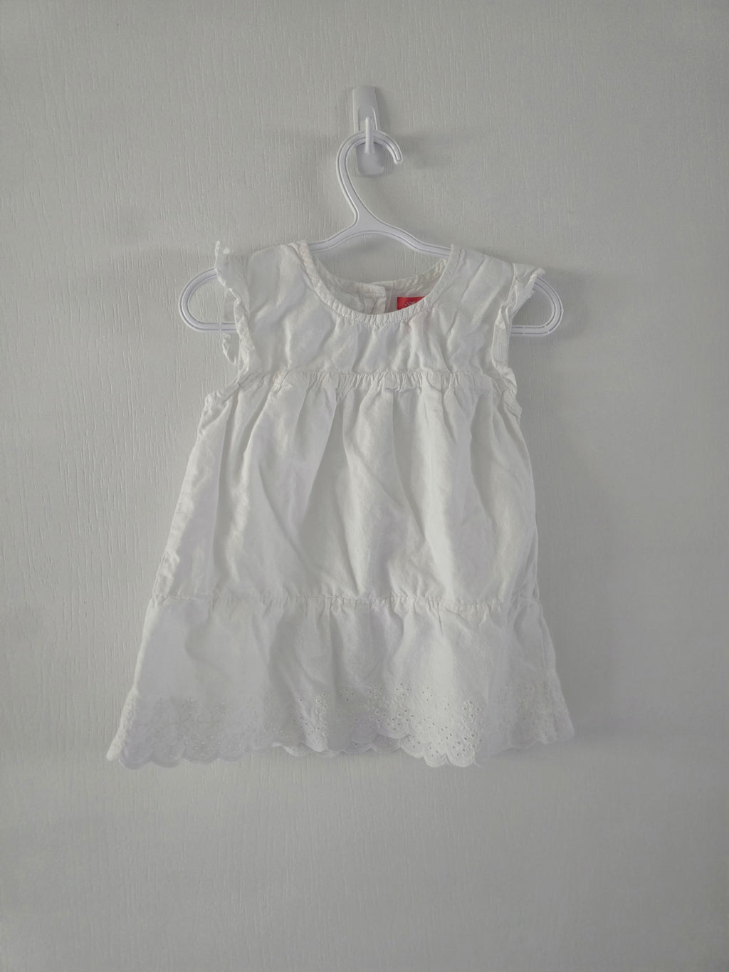 Joe Fresh White Eyelet Hem Dress | 4T