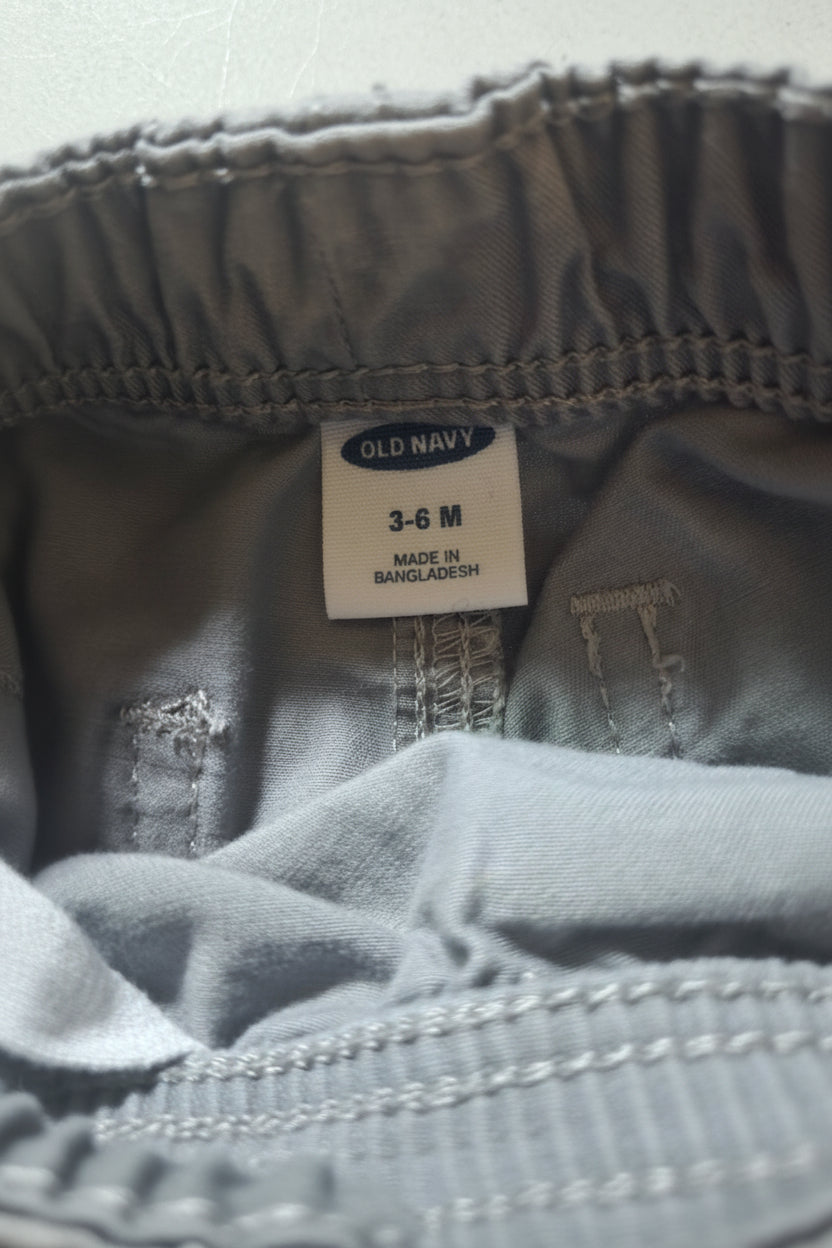 Old Navy Grey Drawstring Shorts | 3-6 month