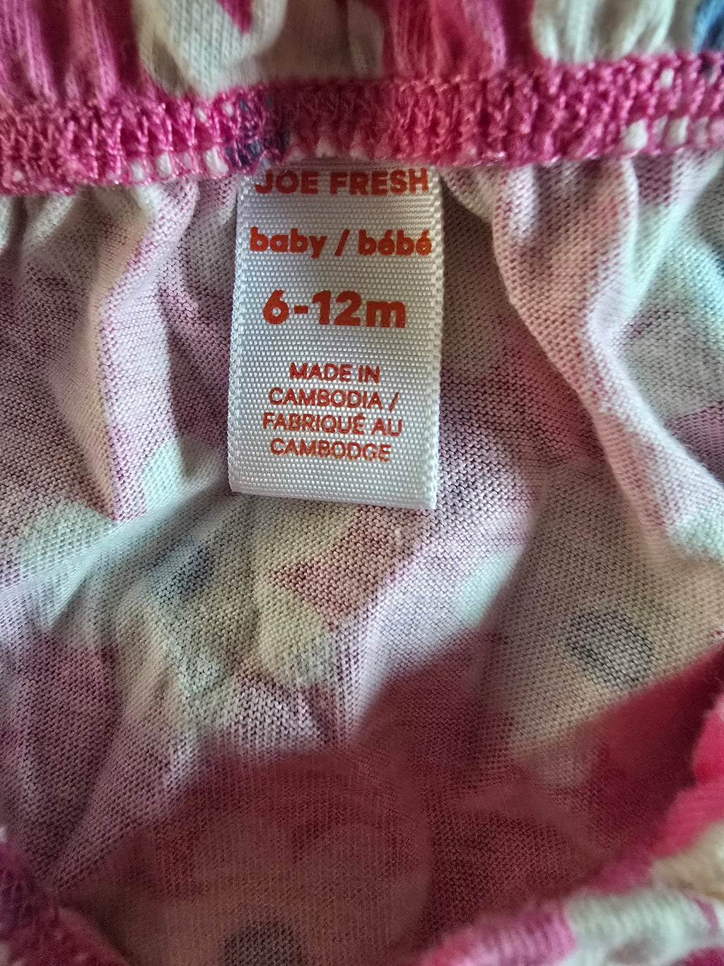 Joe Fresh Pink Daisy Romper Jumpsuit | 6-12 Months