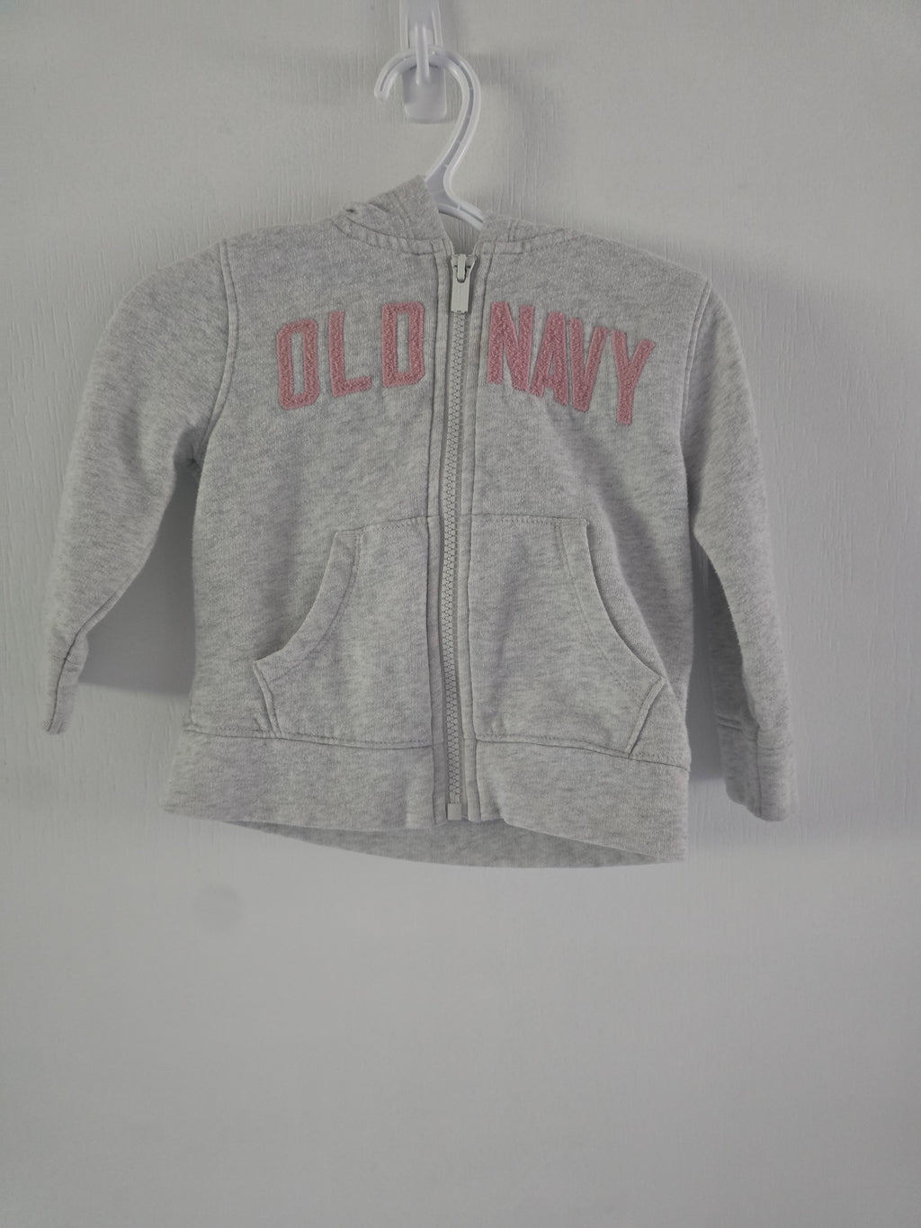 Old Navy Grey Fleece Zip-Up Hoodie | 18-24 month