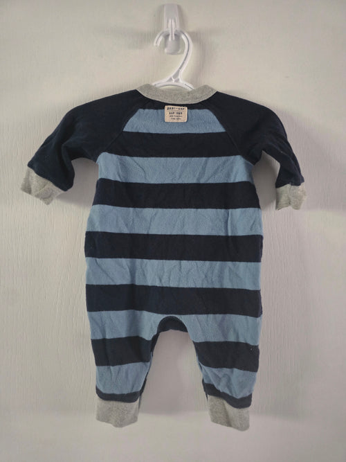 Baby Gap Blue & Navy Striped Romper | 3-6M