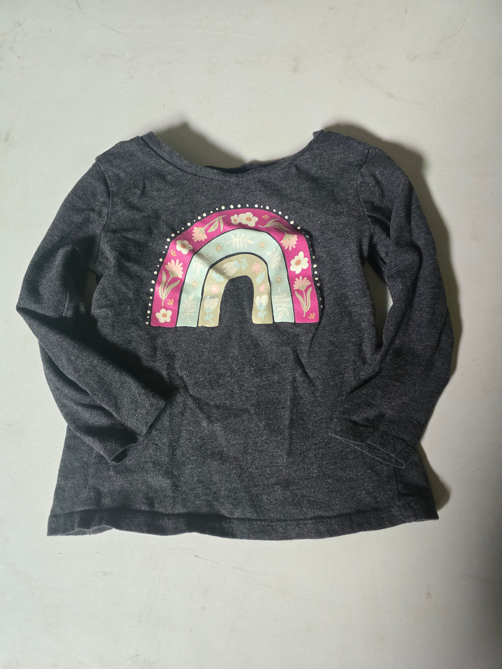 George Toddler Long Sleeve Rainbow Shirt | 2t
