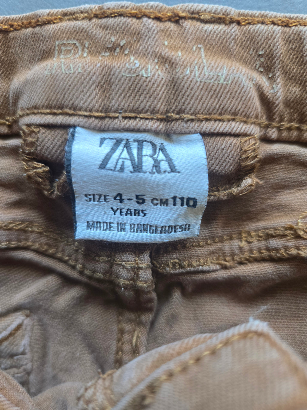 Zara Slim Fit Twill Pants | 4–5Y