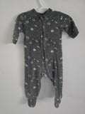 George Space Print Footed Sleeper | 3-6M