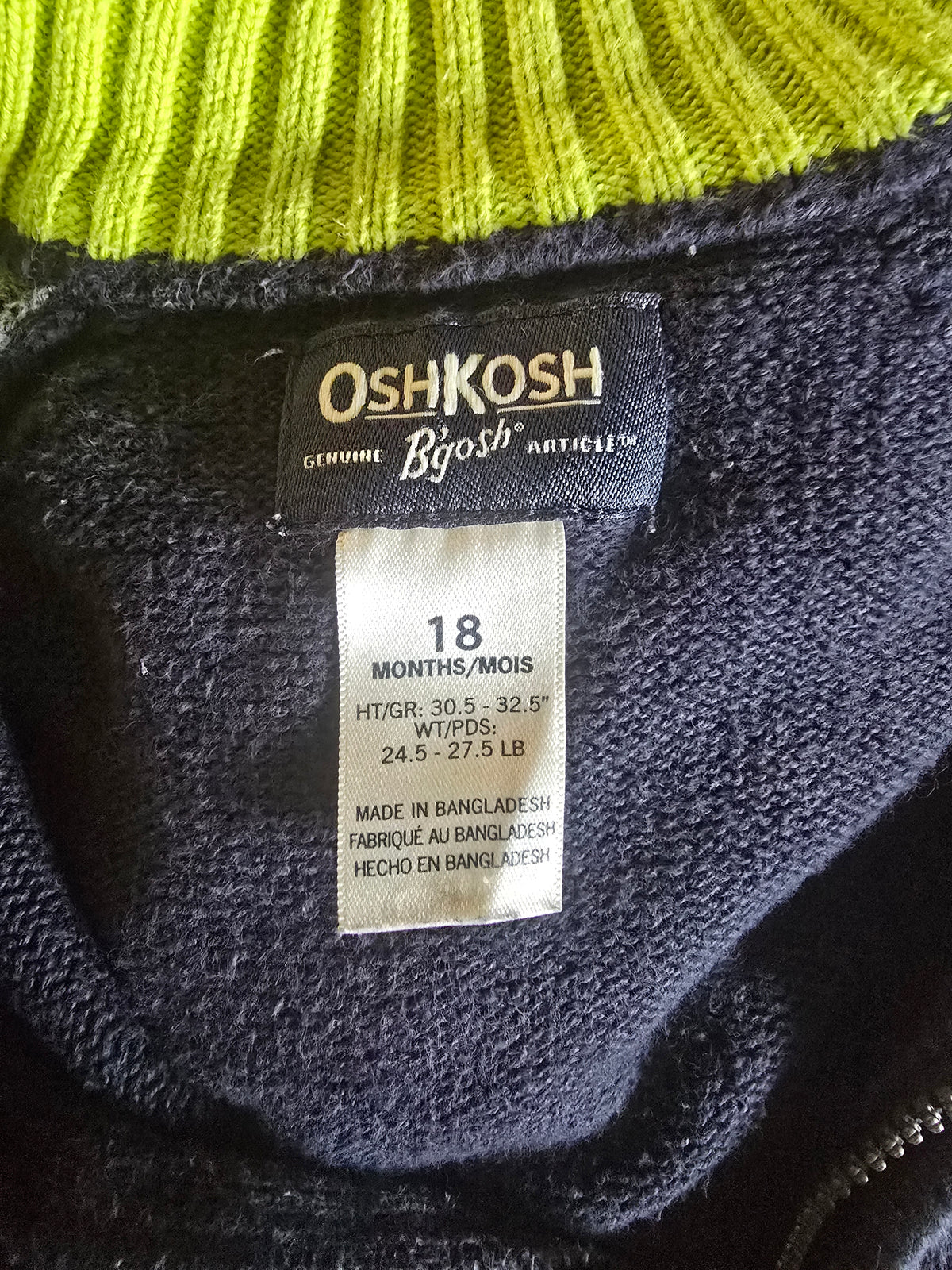 OshKosh FullZip | 18M