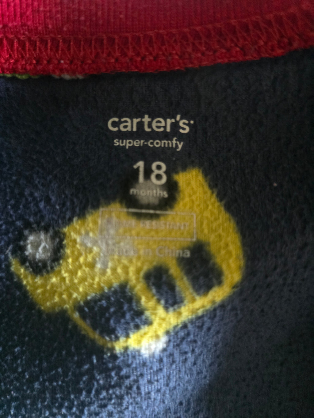 Carter's Super Comfy Vehicle Print Fleece Sleeper | 18 month