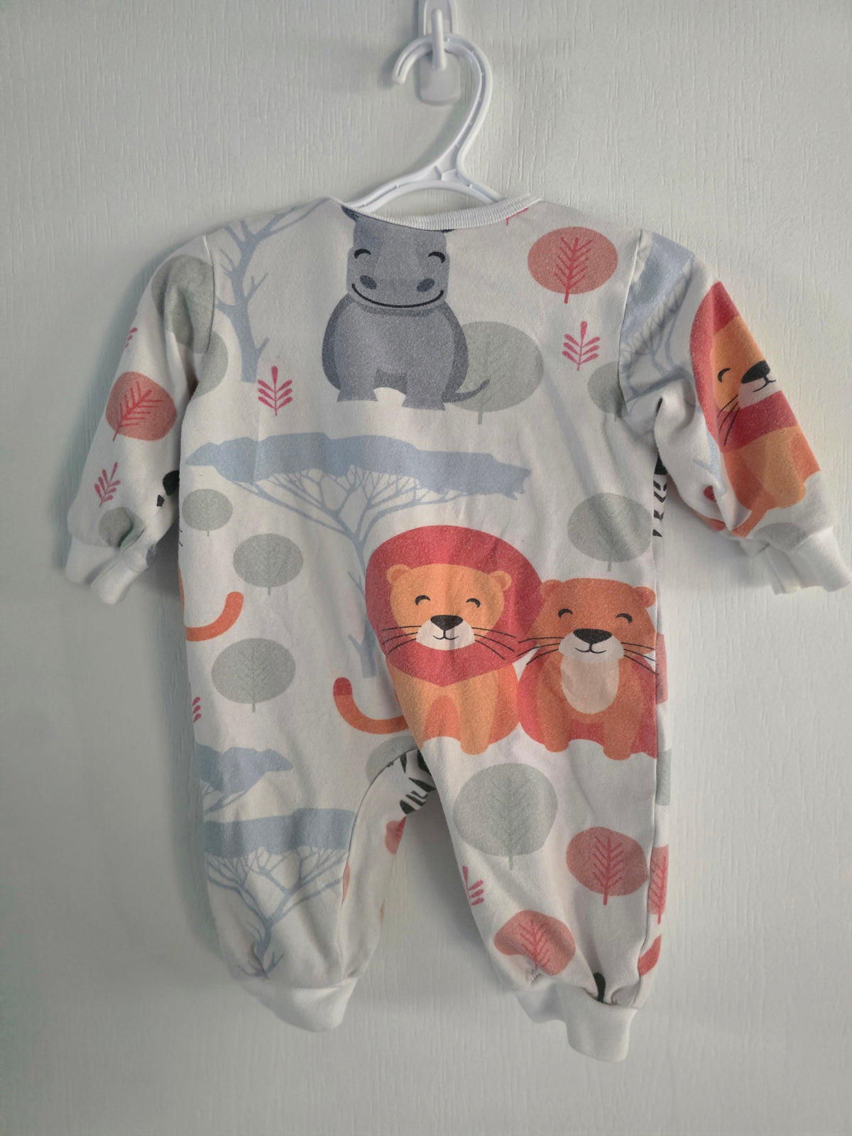 Safari Animal Print Footed Romper | 6-9 Month