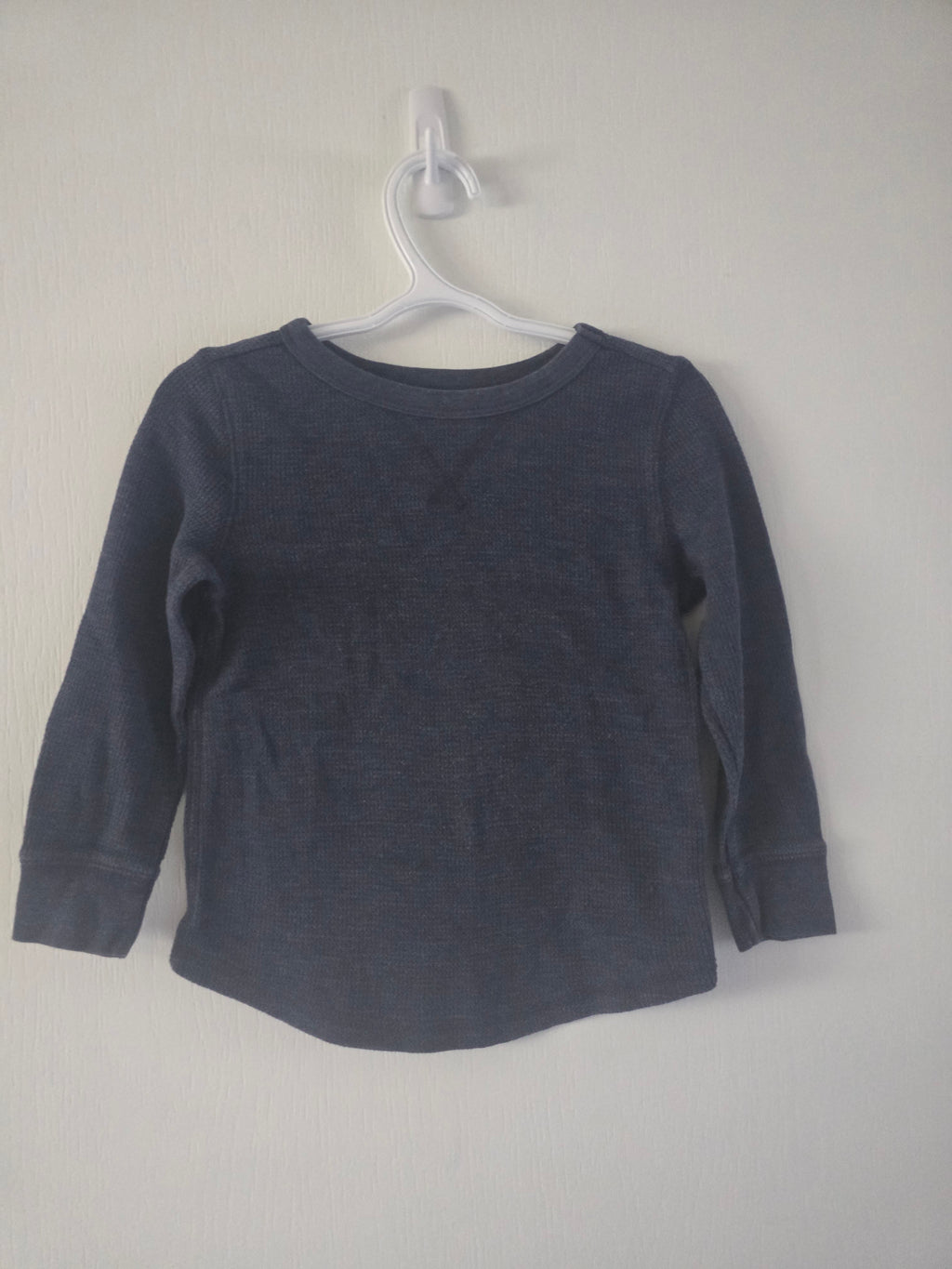 Old Navy, Navy Thermal Long Sleeve Shirt | 3T